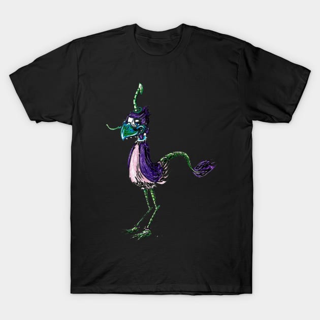 Purple People Eater T-Shirt by Halloran Illustrations